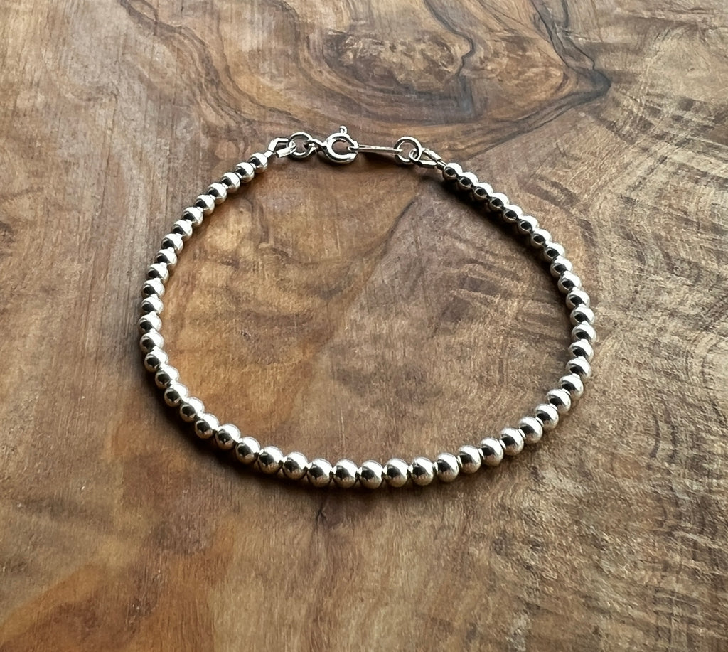 Sterling silver beaded bracelet No. 2