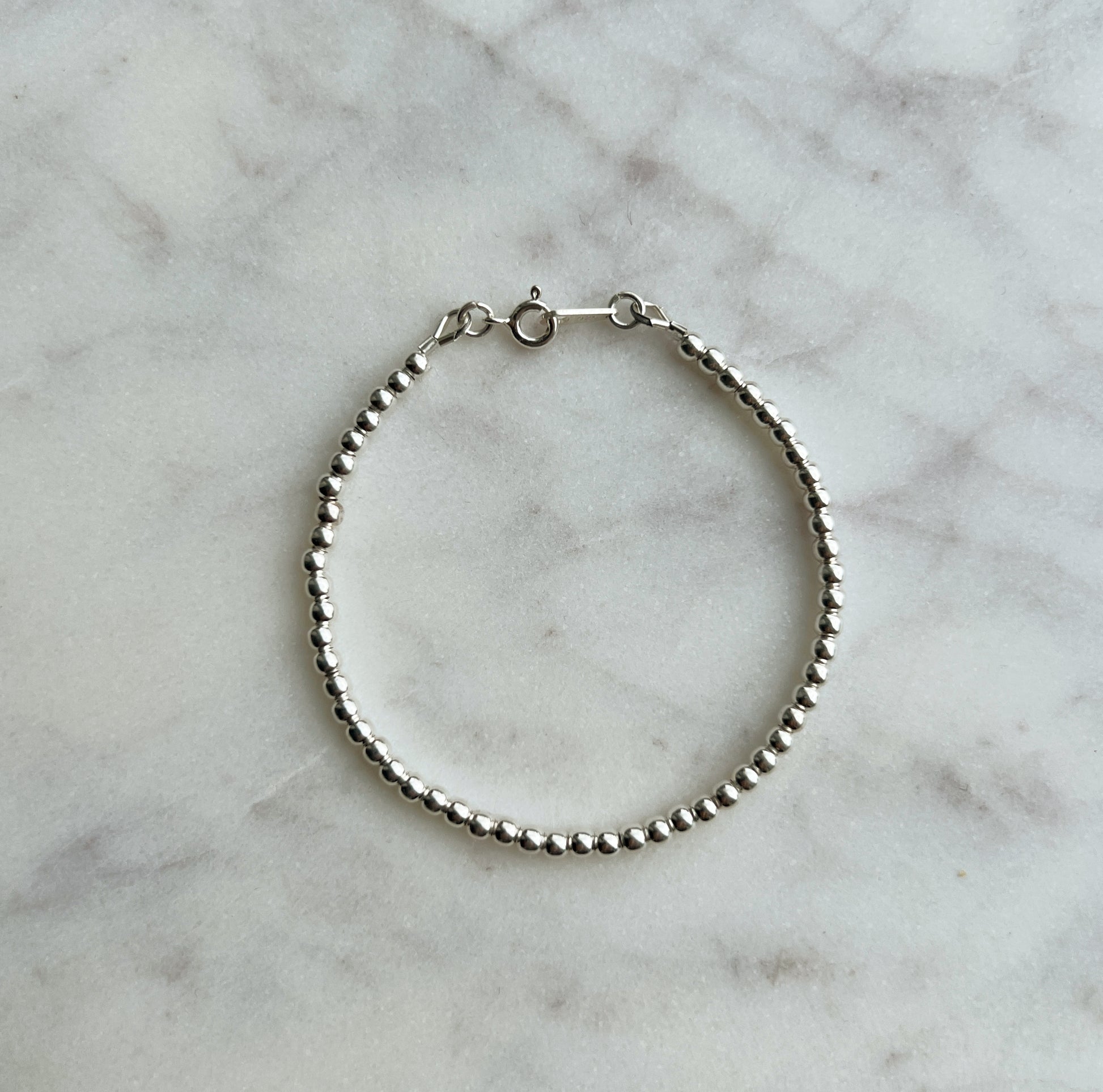 Sterling silver beaded bracelet No. 2