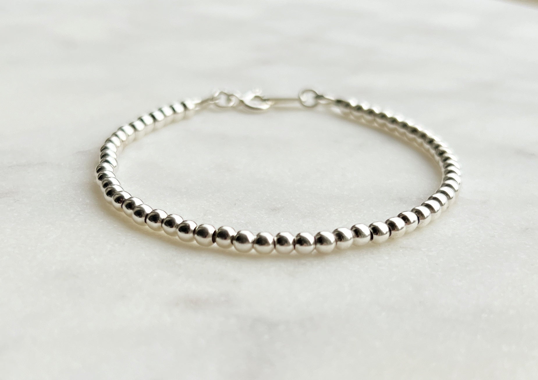 Sterling silver beaded bracelet No. 2