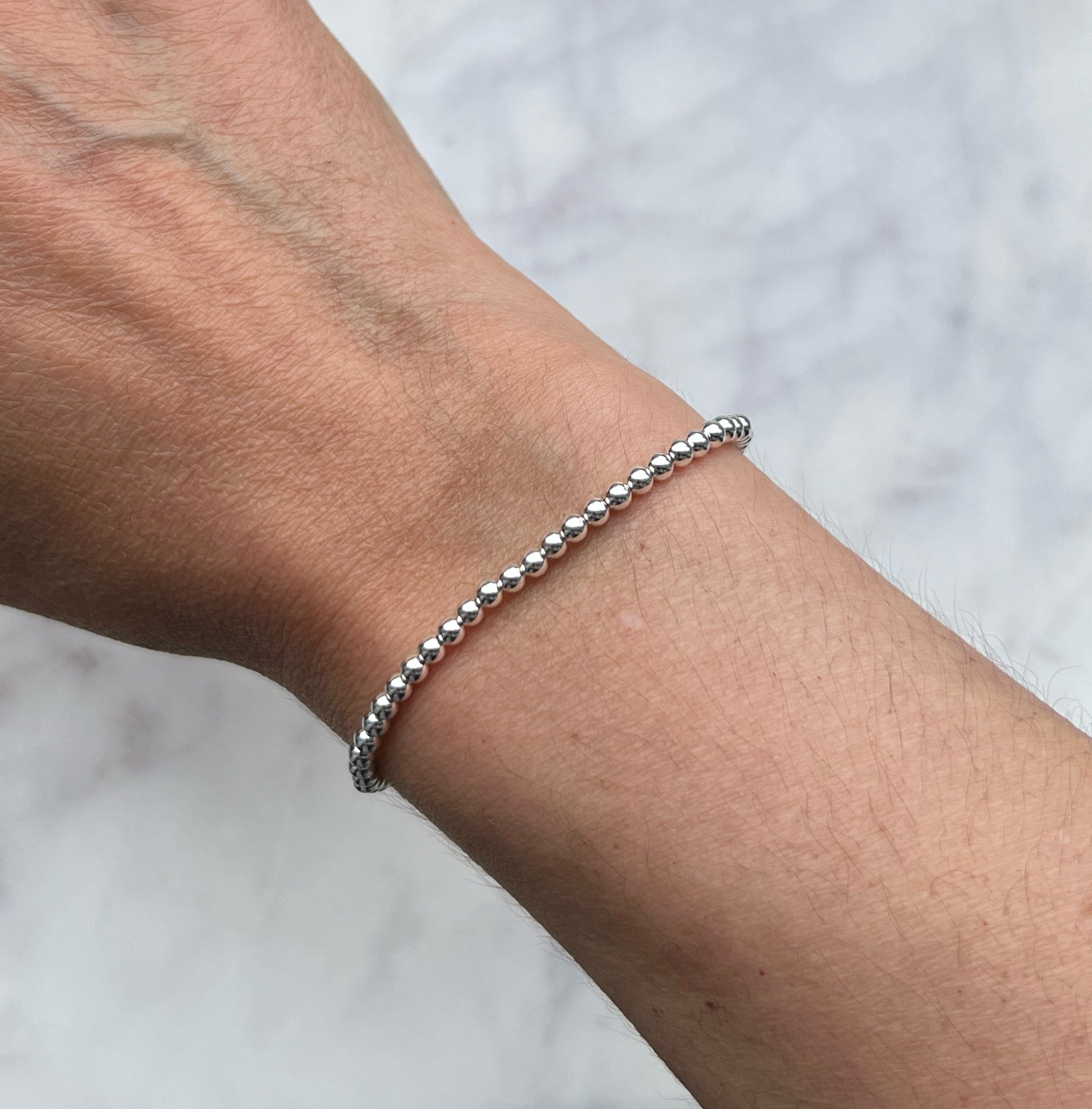 Sterling silver beaded bracelet No. 2