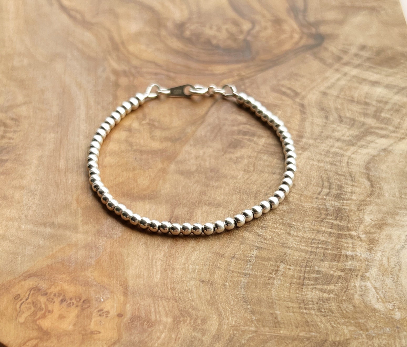 Sterling silver beaded bracelet No. 2