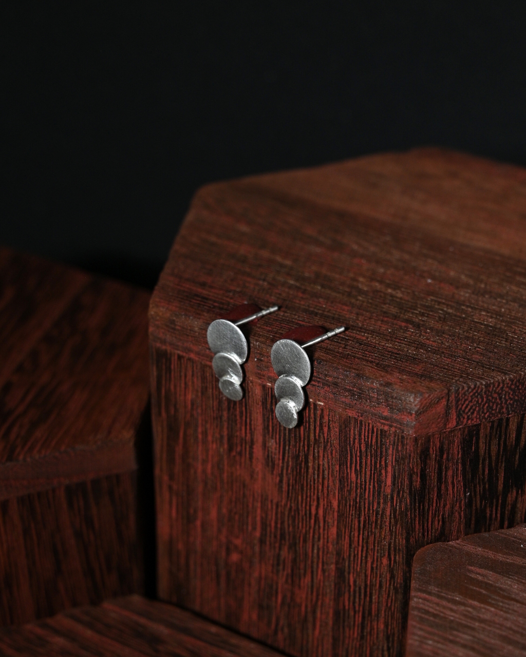 Triple circle earring