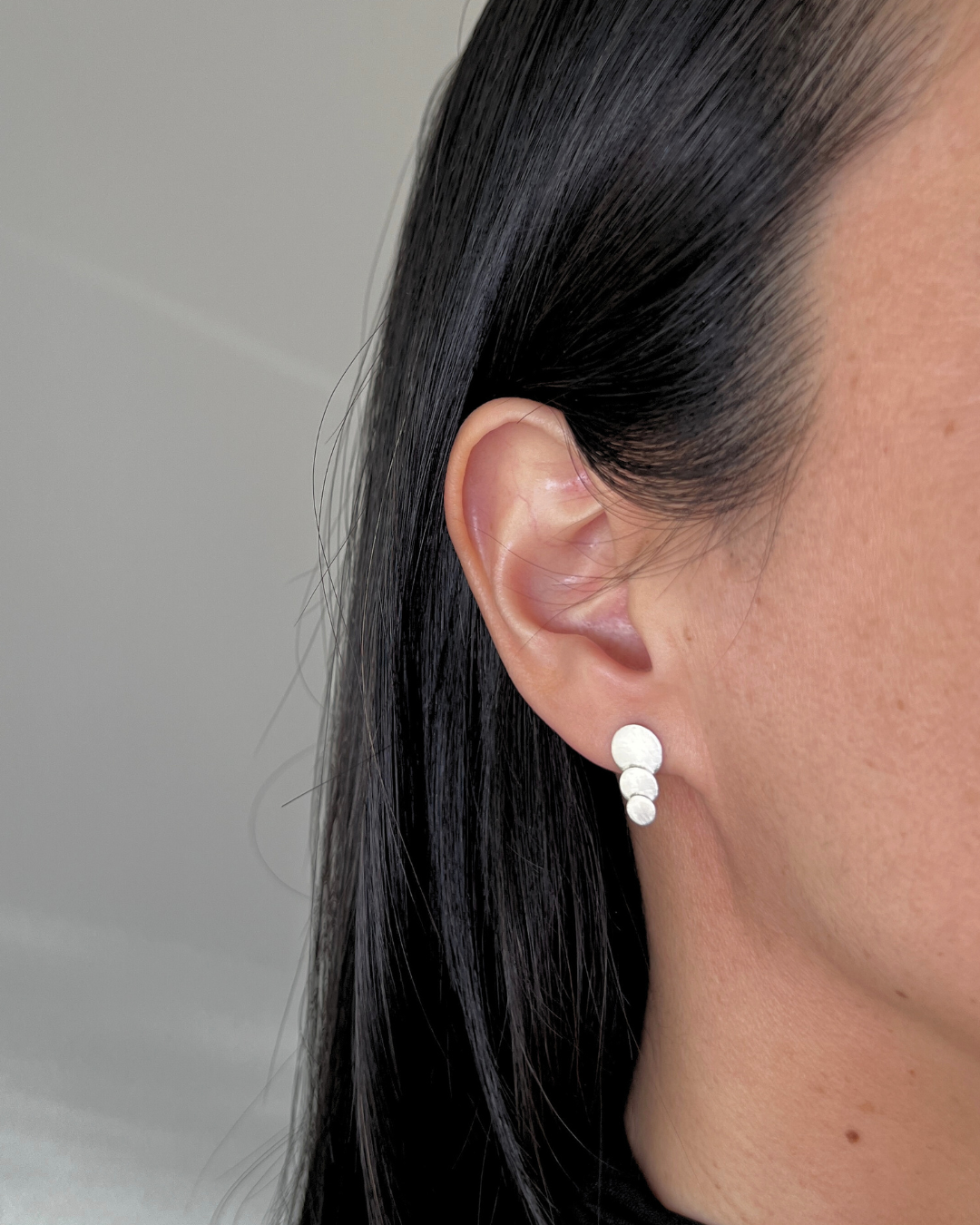 Triple circle earring